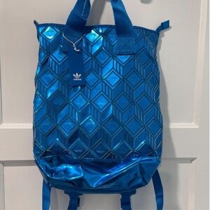 Adidas Unisex Originals BP Top Backpack Polyurethane Blue Bird H32378